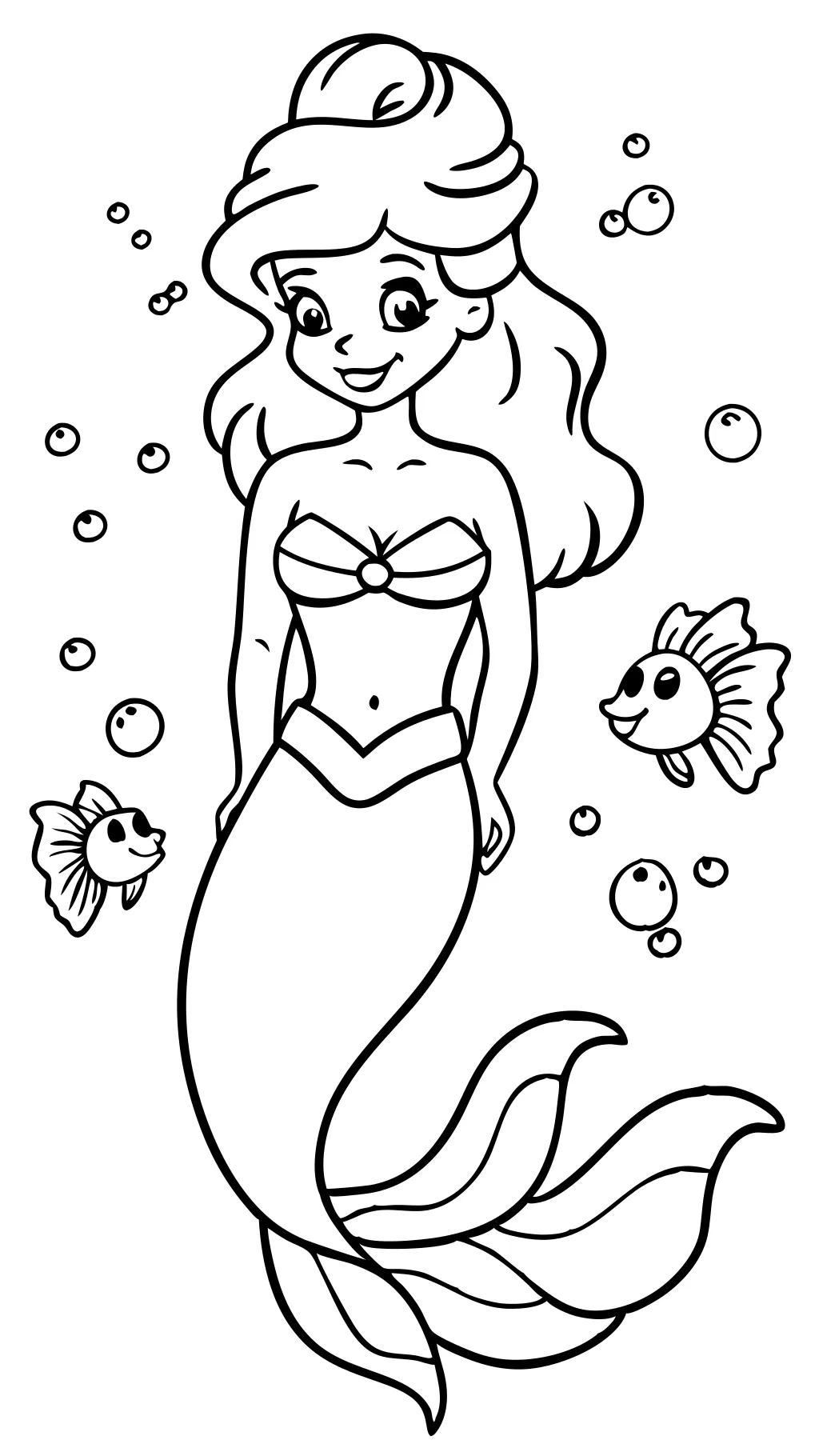 disney princess ariel coloring page